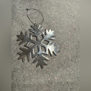 Silver Snowflake Ornament